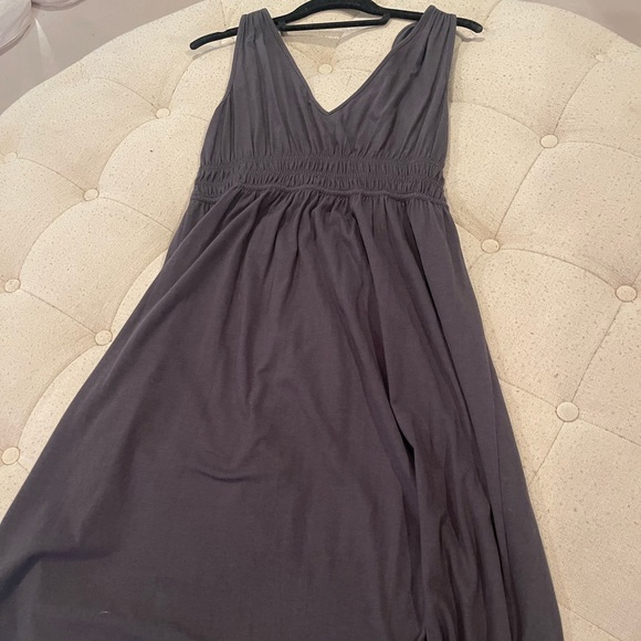 Jcrew women’s navy/grey cotton sleeveless dress with v neckline - Picture 6 of 9
